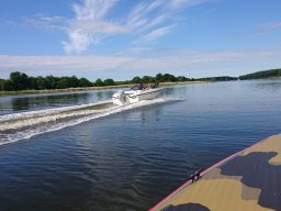 Lübeck Trave mit Timm