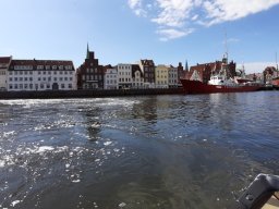 Lübeck Trave mit Timm